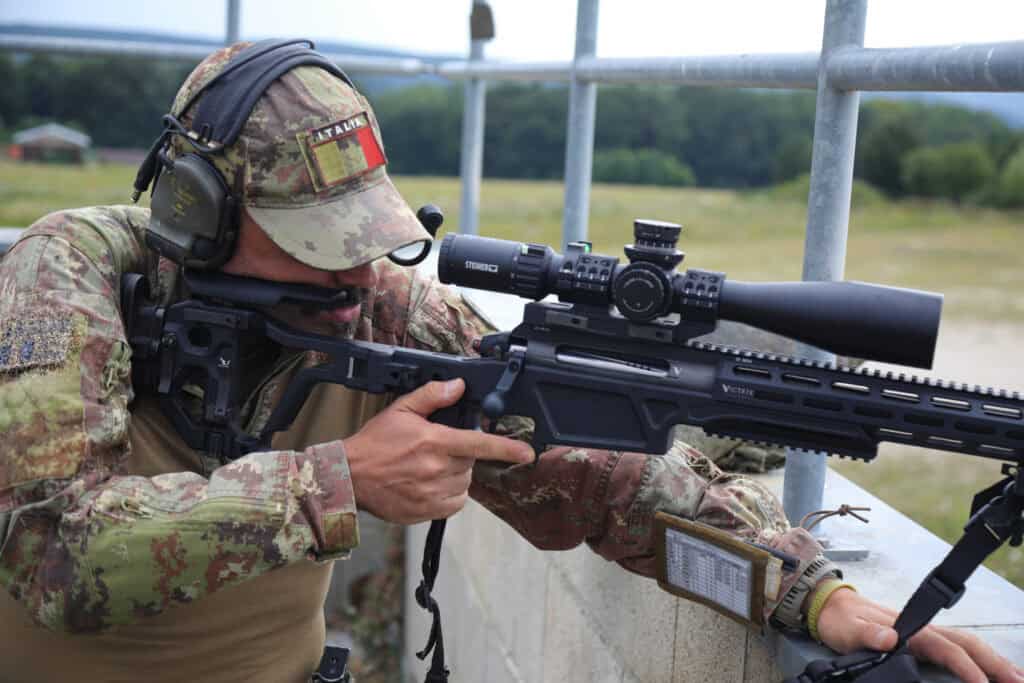 tiratore scelto durante esercitazione Best Sniper Competition