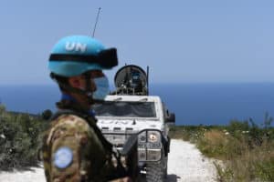 Peacekeeper UNIFIL pattuglia Blue Line