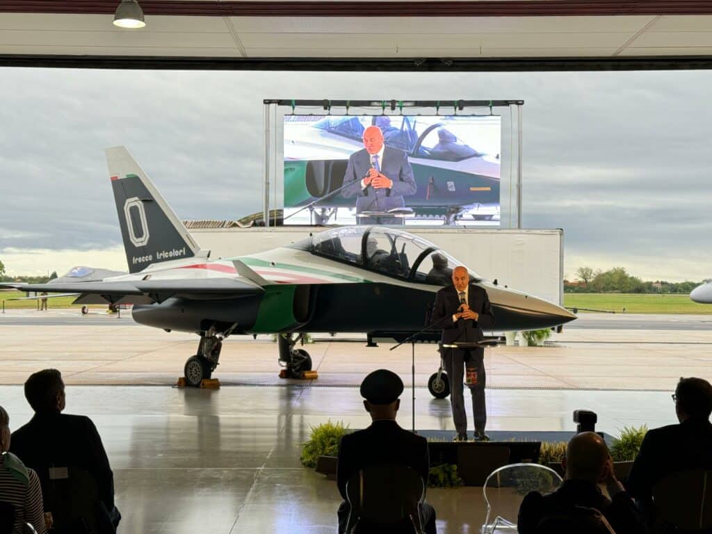 cerimonia rientro Frecce Tricolori NAT e presentazione M346 PAN