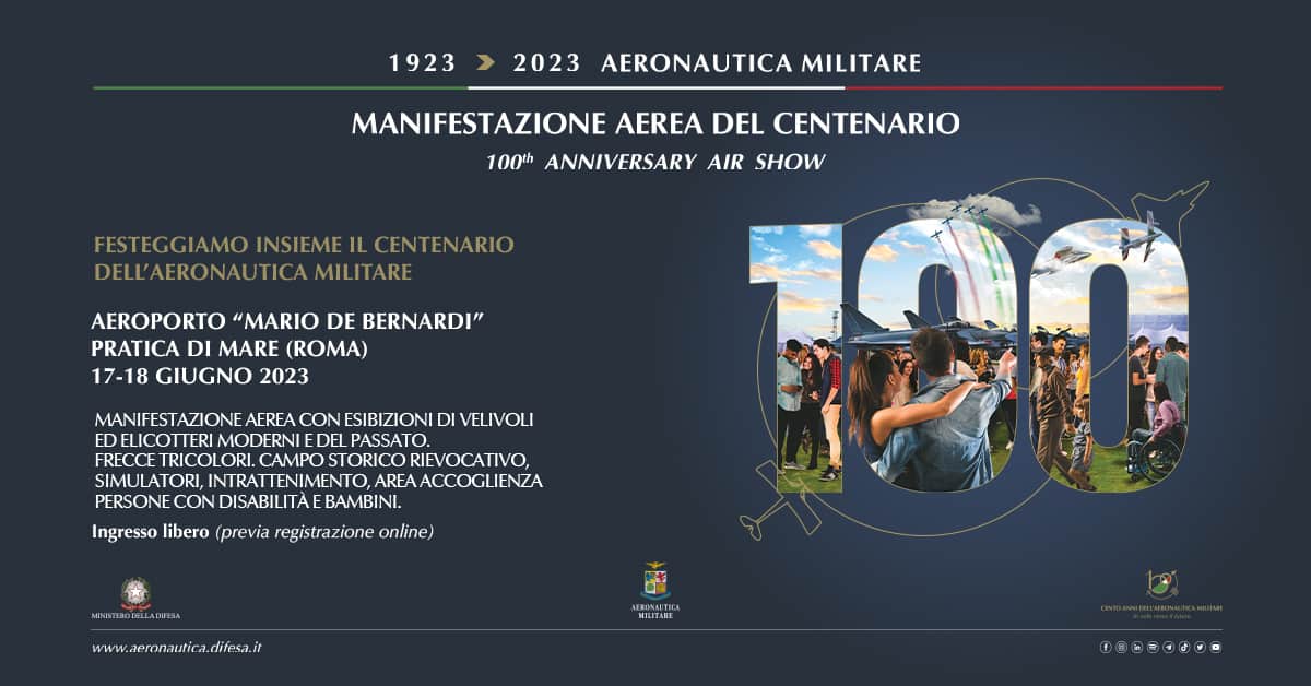 Manifestazione aerea del Centenario tutte le informazioni