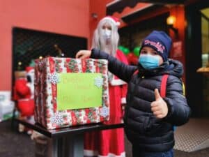 Babbo Natale incontra i bambini di Baggio