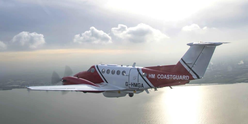 UK MCA coastguard King Air 