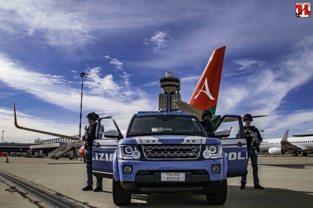 Unità UOPI Milano Malpensa a presidio del piazzale aeromobili